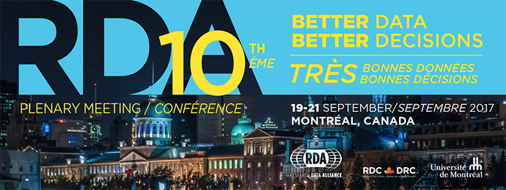 RDA Tenth Plenary Meeting: better data, better decisions